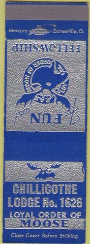 Matchbook Cover - Matchbook Cover Moose Lodge Chillicothe OH