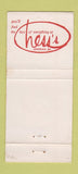 Matchbook Cover - Hess's Allentown PA 30 Strike