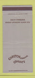 Matchbook Cover - Carston Cravats Chicago? 30 Strike