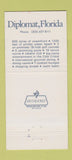 Matchbook Cover - Diplomat Florida FL 30 Strike