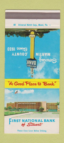 Matchbook Cover - First National Bank Stuart FL 30 Strike