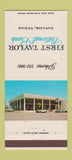 Matchbook Cover - First National Bank Taylor TX 30 Strike