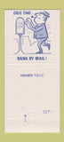 Matchbook Cover - First National Bank Taylor TX 30 Strike