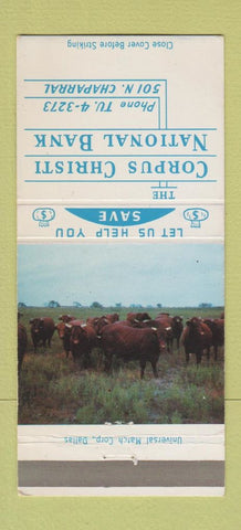 Matchbook Cover - Corpus Christi National Bank TX 30 Strike