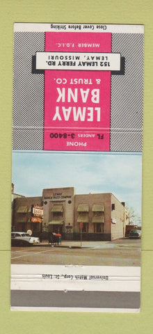 Matchbook Cover - Lemay Bank and Trust Lemay MO 30 Strike