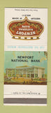 Matchbook Cover - Newport National Bank CA WEAR 30 Strike