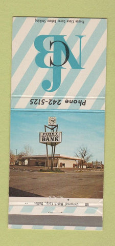 Matchbook Cover - First National Bank Carrollton TX 30 Strike