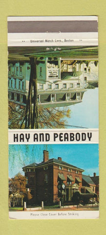 Matchbook Cover - Hay and Peabody Funeral Scarborough Portland ME 30 Strike