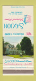 Matchbook Cover - Saxton Funeral Home Lakewood OH 30 Strike