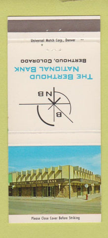 Matchbook Cover - Berthoud National Bank Colorado 30 Strike