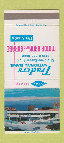 Matchbook Cover - Traders National Bank Kansas City MO 30 Strike