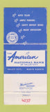 Matchbook Cover - American National Bank Valley City ND WEAR 30 Strike