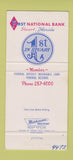 Matchbook Cover - First National Bank Stuart FL 1963 30 Strike
