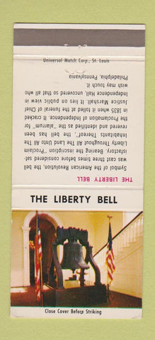 Matchbook Cover - New Hampshire Savings Bank Concord NH Liberty Bell 30 Strike