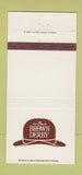 Matchbook Cover - Hollywood Brown Derby Disneyworld FL * 30 Strike CA ?