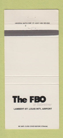 Matchbook Cover - FBO Sabreliner St Louis Airport Lambert MO 30 Strike