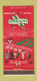 Matchbook Cover - La Strada Italian Restaurant Los Angeles CA WORN 30 Strike