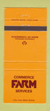 Matchbook Cover - Commerce Farm Services Canadian Bank of Commerce 30 Strike