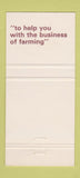 Matchbook Cover - Commerce Farm Services Canadian Bank of Commerce 30 Strike