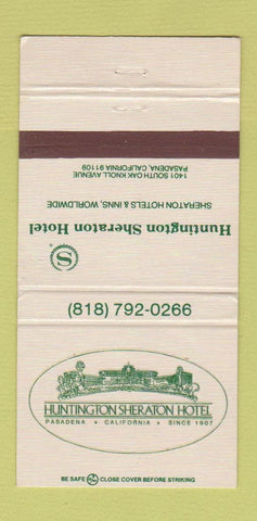 Matchbook Cover - Huntington Sheraton Hotel Pasadena CA 30 Strike