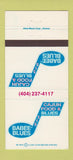 Matchbook Cover - Babee Blues Cajun  Atlanta GA 30 Strike