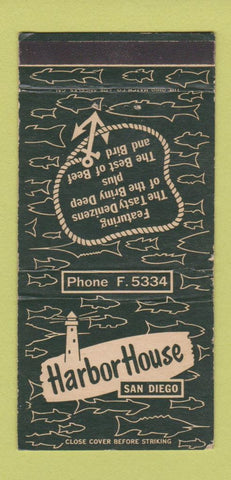 Matchbook Cover - Harbor House San Diego CA 30 Strike