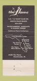 Matchbook Cover - The Flame Tampa FL North Palm Beach 30 Strike