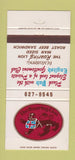 Matchbook Cover - Roaring Lion  Los Angeles CA  30 Strike