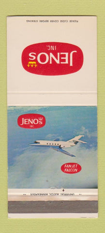 Matchbook Cover - Jenos Pizza Pizza Rolls Duluth MN WEAR 30 Strike