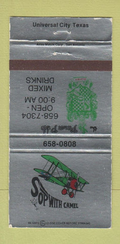Matchbook Cover - Sop with Camel Universal City TX 30 Strike