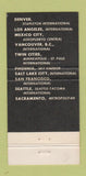 Matchbook Cover - Horizon Club Western Airlines 30 Strike