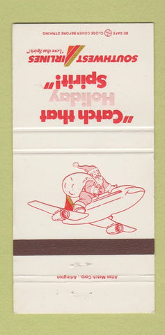 Matchbook Cover - Southwest Airlines Christmas WEAR 30 Strike