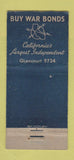 Matchbook Cover - State Electric Supply Oakland CA 30 Stick