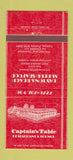 Matchbook Cover - Captain's Table Restaurant Tampa FL Daytona Beach 30 Strike