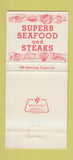 Matchbook Cover - Captain's Table Restaurant Tampa FL Daytona Beach 30 Strike