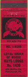 Matchbook Cover - Matchbook Cover Moose Lodge Pittsburgh PA red