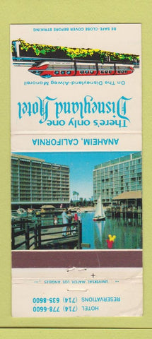 Matchbook Cover - Disneyland Hotel Anaheim CA WORN 30 Strike