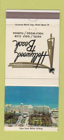Matchbook Cover - Hollywood Beach Hotel Hollywood FL 30 Strike