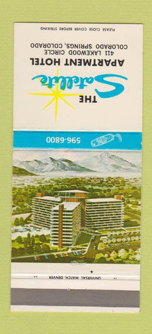 Matchbook Cover - Satellite Apartment Hotel Colorado Springs 30 Strike