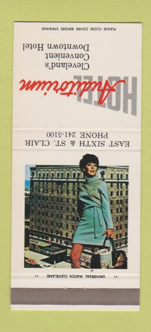 Matchbook Cover - Hotel Auditorium Cleveland OH girlie 30 Strike