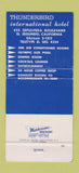 Matchbook Cover - Thunderbird International Hotel El Segundo CA 30 Strike