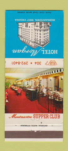 Matchbook Cover - Hotel Morgan Morgantown WV 30 Strike