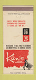 Matchbook Cover - Kan's Chinese Restaurant San Francisco CA 30 Strike