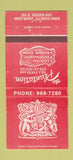 Matchbook Cover - Plantation Restaurant Westmont IL 30 Strike