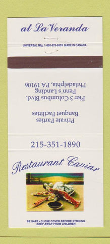 Matchbook Cover - Restaurant Caviar Philadelphia PA 30 Strike