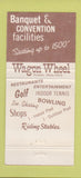 Matchbook Cover - Wagon Wheel Lodge Rockton IL 30 Strike