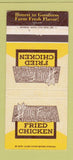 Matchbook Cover - Holly Farms Fried Chicken WORN BACK 30 Strike
