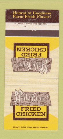 Matchbook Cover - Holly Farms Fried Chicken WORN BACK 30 Strike