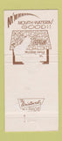 Matchbook Cover - Holly Farms Fried Chicken WORN BACK 30 Strike