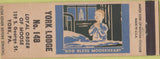 Matchbook Cover - Matchbook Cover Moose Lodge York PA